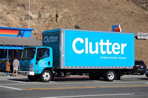 Clutter Delivery Truck Stock Photo - Download Image Now - Blue ...