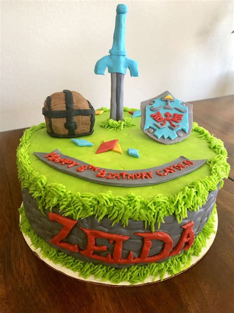 Zelda Cake Zelda Birthday 7th Birthday Cakes Leo Birthday Birthday