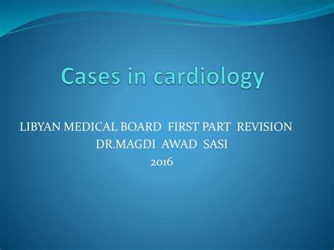 Cases In INTERNAL MEDICINE Part One PART FIFTH DR MAGDI SASI PPT