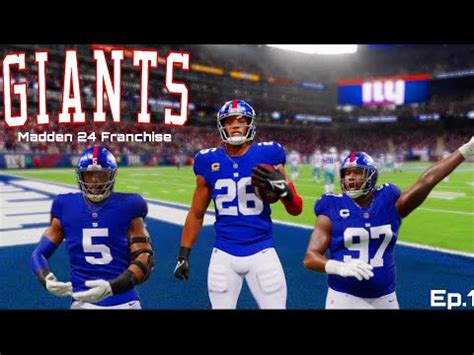 A New Era Begins New York Giants Madden Franchise Ep Youtube