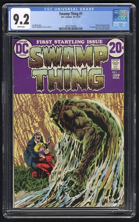 Swamp Thing 1 1972 DC Comics CGC 9 2 Origin Swamp Thing 1st App Alec