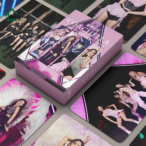 Pcs Box Blackpink Lomo Card Kpop Girls Photocards Veneno Rosa Pronto