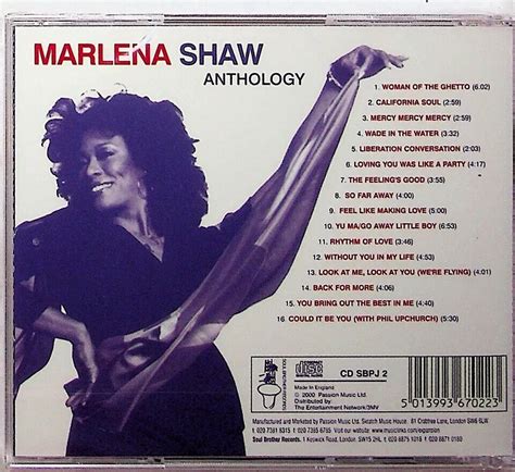 Marlena Shaw Anthology Cd Ebay