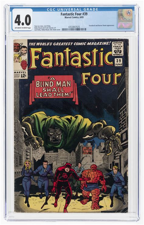 Hake S FANTASTIC FOUR 39 JUNE 1965 CGC 4 0 VG