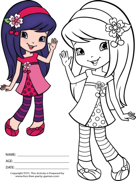 Strawberry Shortcake And Friends Coloring Pages