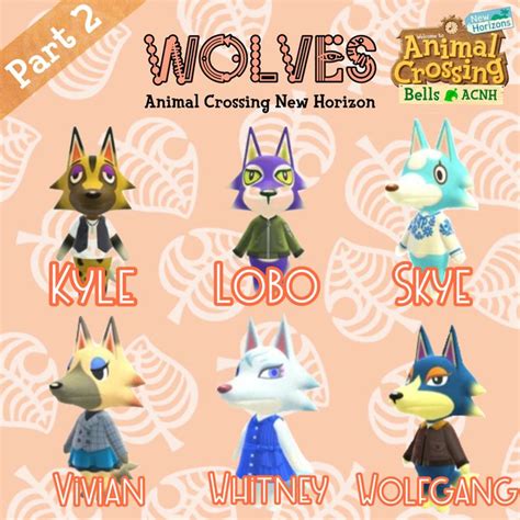 Wolves Villagers Part 2 Animal Crossing Animal Crossing Villagers