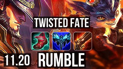 Twisted Fate Vs Rumble Mid M Mastery Games Euw