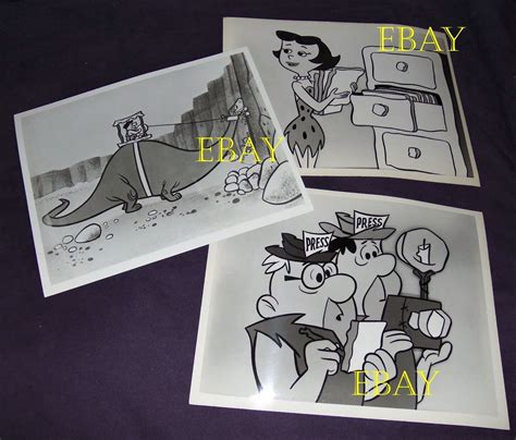 "The Flintstones" original Hanna Barbera ABC-TV photos animation characters RARE | #4646115252