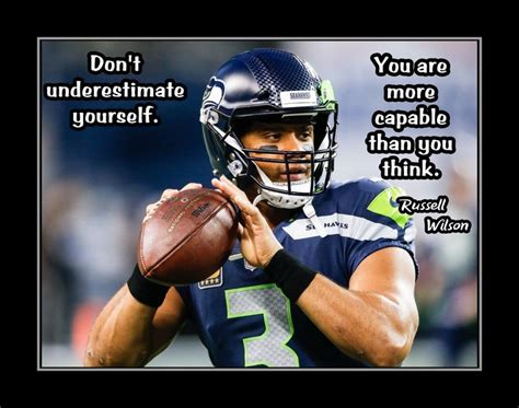 Russell Wilson, Football Inspirational Wall Art, Gift, Motivation Quote ...