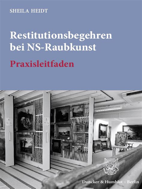 Fillable Online Restitutionsbegehren Bei NS Raubkunst Praxisleitfaden