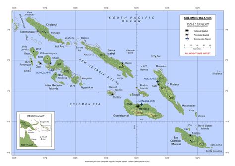 Solomon Islands Map