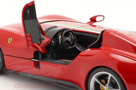 Bburago Ferrari Monza Sp Year Red With Tricolor Signature