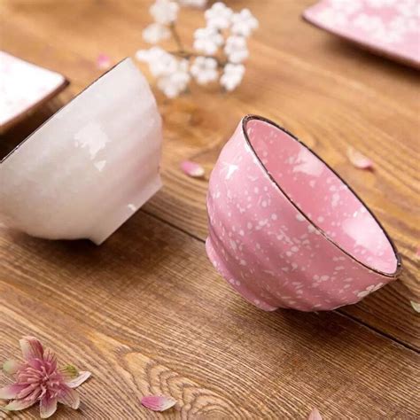 Japanese Sakura Cherry Blossom Ceramic Rice Soup Bowl Etsy