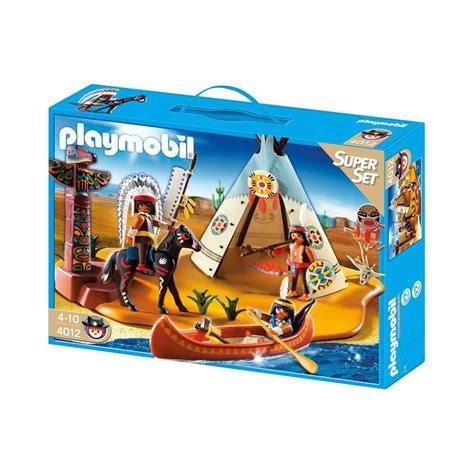 Køb vintage Playmobil Indianerlejr Nr 4012