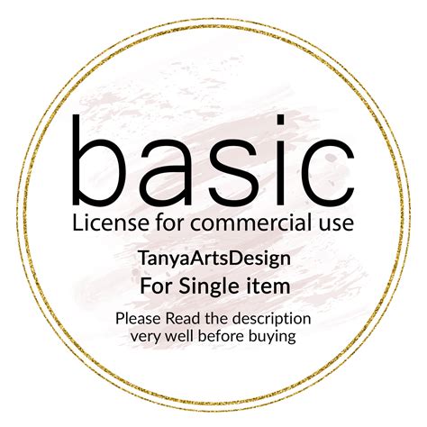 Basic Commercial License for Clip Art And/or Digital Paper Pack ...