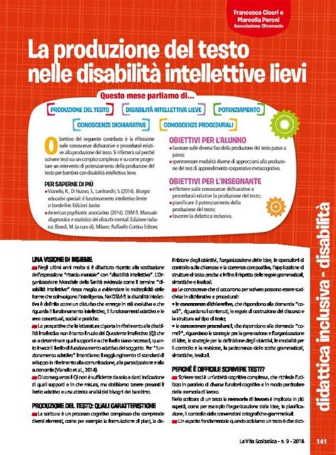 La produzione del testo nelle disabilità intellettive lievi Giunti Scuola