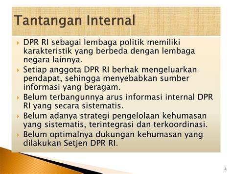 Ppt Pengelolaan Kehumasan Di Dpr Ri Oleh Sekretaris Jenderal Dpr