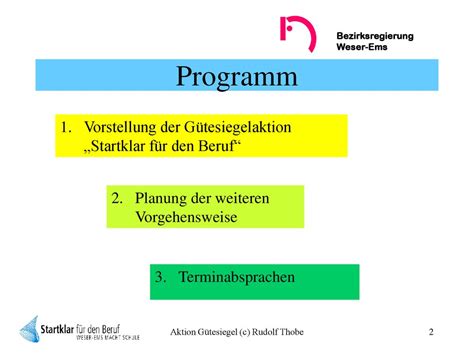 Aktion Gütesiegel c Rudolf Thobe ppt herunterladen