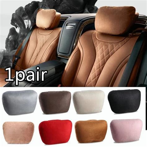 Buy Top Quality Car Headrest Neck Support Seat Ultra Soft Pillow Suede