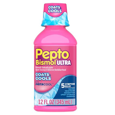 Pepto Bismol Ultra With Instacool Liquid Nausea Diarrhea Relief