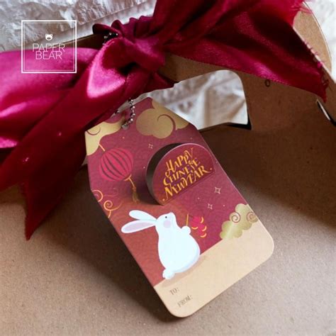 Jual Pop Up Hang Tag Imlek Tahun Kelinci 2023 Chinese New Year Rabbit