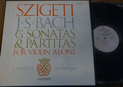 Gripsweat JOSEPH SZIGETI BACH Sonatas Partitas For Violin Solo