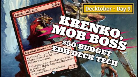 Krenko Mob Boss 50 BUDGET Deck Tech DECKTOBER MTG EDH Magic