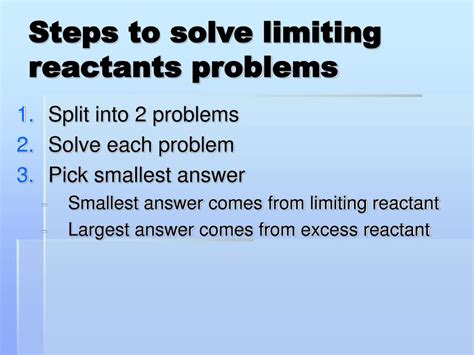 PPT Limiting Reactants Percent Yield PowerPoint Presentation Free