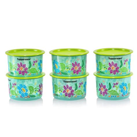 Tupperware Batik One Touch Topper Junior Ml One Touch Canister