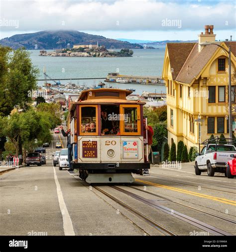 Powell Hyde Line Cable Car San Francisco California United States Of