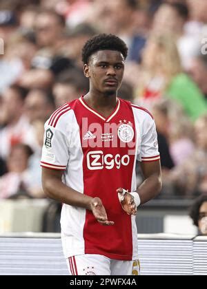 ROTTERDAM - Jorrel Hato of Ajax during the Semifinal of the KNVB Cup ...