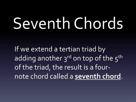 Ppt Introduction To Triads And Seventh Chords Powerpoint Presentation