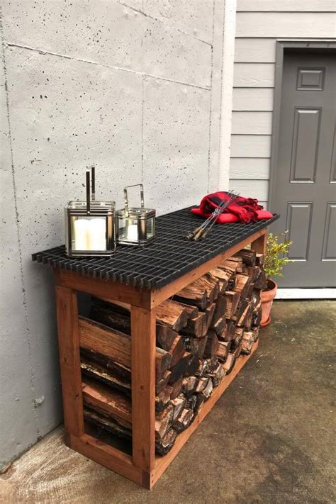 Easy Diy Outdoor Firewood Rack Ideas To Keep Wood Dry