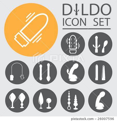 Vector Dildo Adult Sex Toys Silhouettes Stock Illustration 26007596