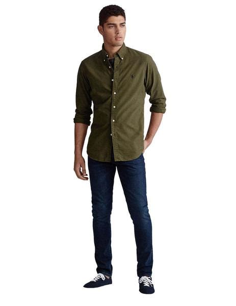 Camisa Ralph Lauren Verde Militar Para Hombre