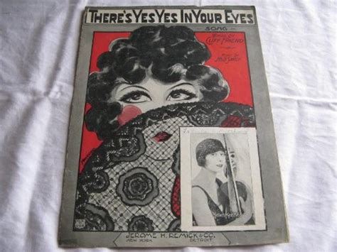 Theres Yes Yes In Your Eyes Helen Kennedy 1924 Sheet M Sheet Music 339