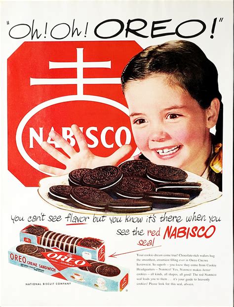 1951 Nabisco Oreo Creme Sandwiches Magazine Ad Etsy