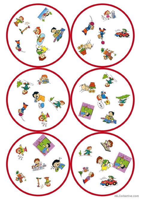 Dobble Game Action Verbs Fran Ais Fle Fiches Pedagogiques Pdf Doc