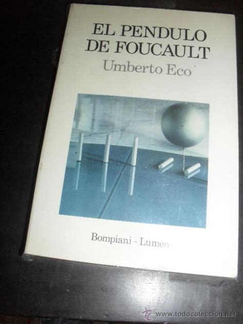 El Pendulo De Foucault Umberto Eco Bompiani L Comprar En