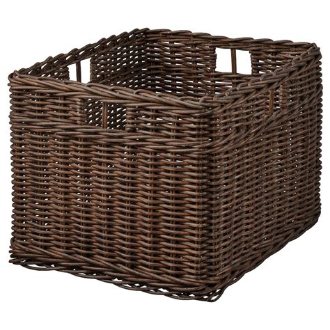 Gabbig Basket Dark Brown Width 11 ½ Ikea Wicker Baskets Storage