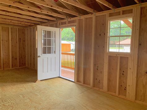 16x24 Side Porch Cabin Ravenel Buildings