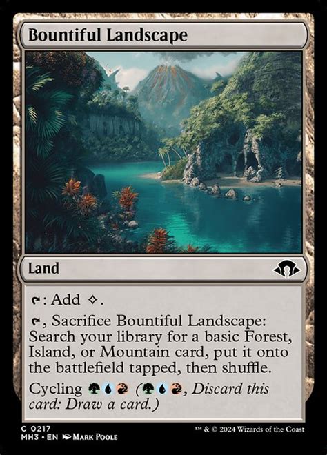 Bountiful Landscape • Modern Horizons 3 Mh3 • Cards • Mtg Arena Zone