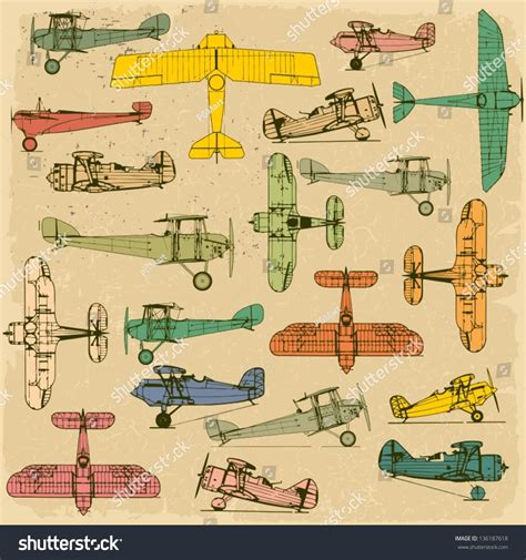 49,515 Vintage plane Stock Vectors, Images & Vector Art | Shutterstock