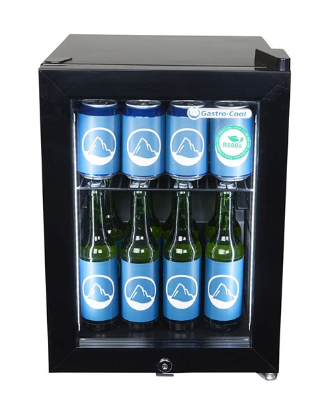 Gastro Cool Back Bar Cooler Small Black Super Led Gckw25