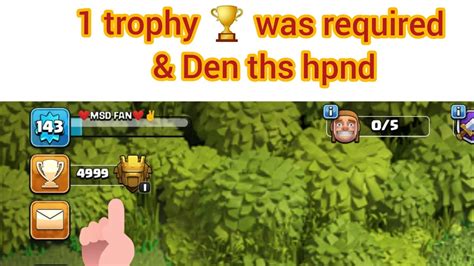 1 Trophy 🏆 Left To Reach Legend League Clash Of Clans Road To Legend