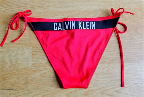 Calvin Klein Cheeky String Side Tie Bikini Bottom Size L New EBay