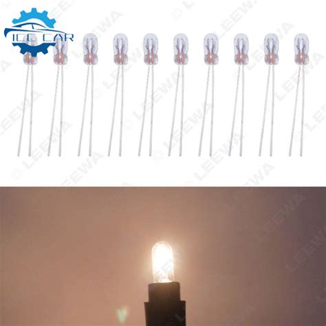 10pcs Car Halogen Bulb T3 12v 30ma Quartz Transparent Glass High ...
