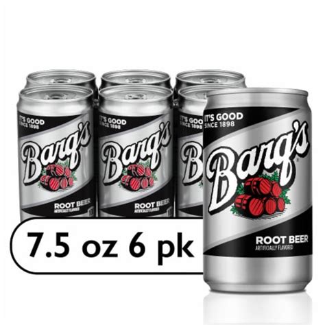 Barq S Root Beer Caffeine Free Soda Mini Cans 6 Pk 7 5 Fl Oz Fry