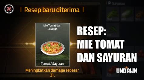 Undawn Resep Mie Tomat Dan Sayuran YouTube