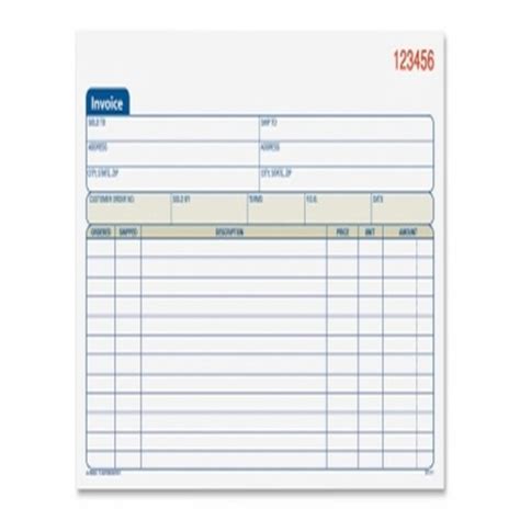 Invoice Book Part Carbonless Pack Of Pack Kroger